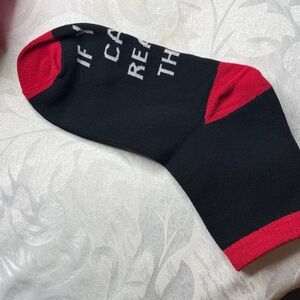 Black and Red  Sock